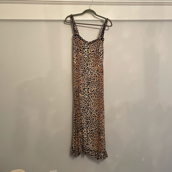 Faithfull the Brand Midi Dress size 10 - Picture 2 of 4